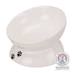 Gamelle augmentée en céramique 015 l/13 cm blanc de Trixie - Produit pour animaux dans Gamelles, distributeurs et fontaines p...