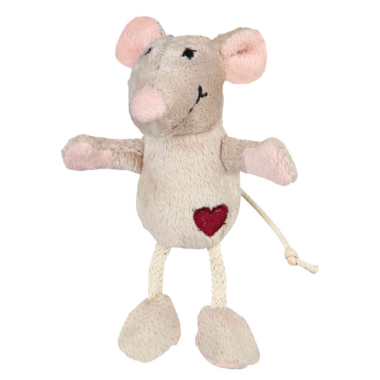 Souris en peluche catnip 11 cm beige de Trixie - Produit pour animaux dans Jouets pour chats