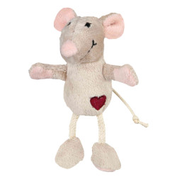 Souris en peluche catnip 11 cm beige de Trixie - Produit pour animaux dans Jouets pour chats