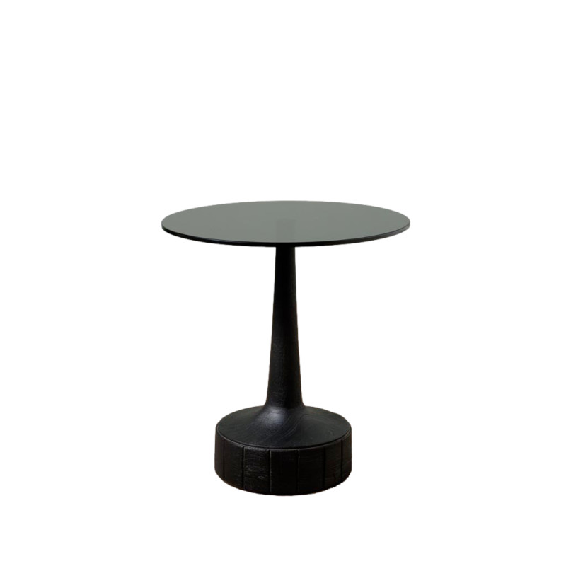 Bout de canape verre fume stein de Chehoma dans C062