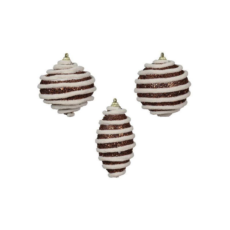 Boule de mousse espresso d8cm deco noël de Déco de Noël - Jardinerie Bordeaux et Libourne dans Boule pour sapin de Noël