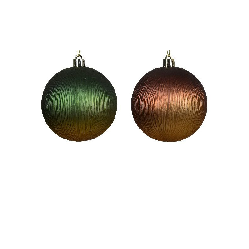 Boule incassable 2 coloris ass d8cm deco noël de Déco de Noël - Jardinerie Bordeaux et Libourne dans Boule pour sapin de Noël