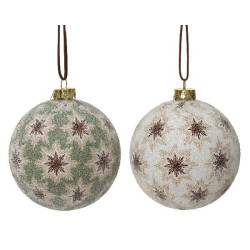 Boule de mousse sucre vert/beige deco noël de Déco de Noël - Jardinerie Bordeaux et Libourne dans Boule pour sapin de Noël