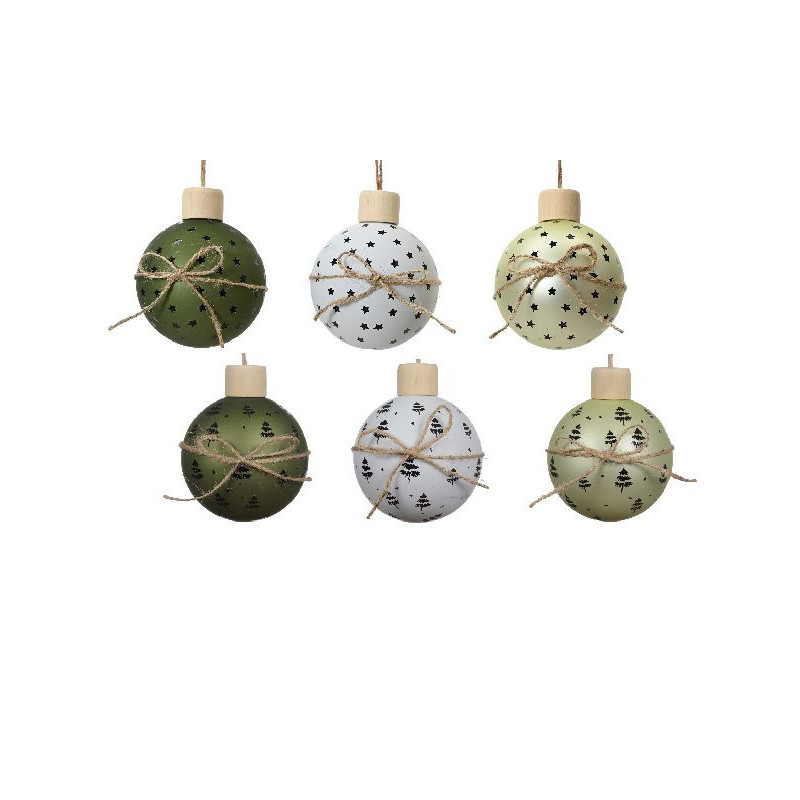 Boule en verre a/etoile. sapin 3 coloris ass d8 de Déco de Noël - Jardinerie Bordeaux et Libourne dans Boule pour sapin de Noël