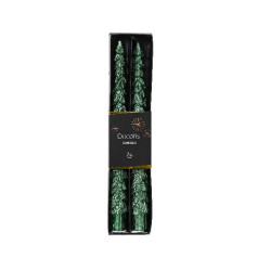 Bougie de cierge vert pin d2.2 h25 x2 deco noël de Déco de Noël - Jardinerie Bordeaux et Libourne dans 🍽️Décoration de table ...