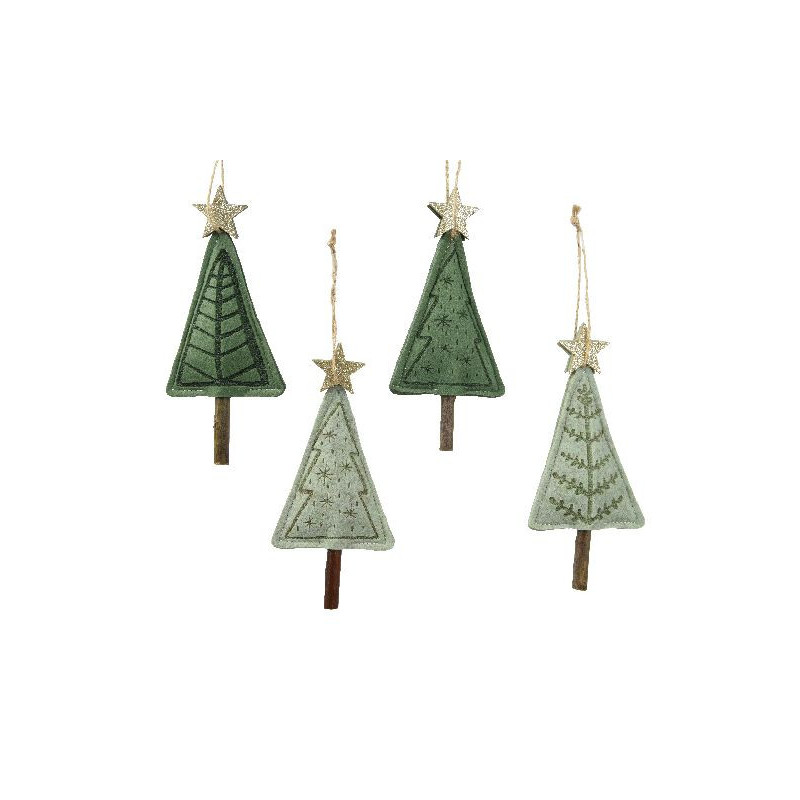 Sapin en feutrine etoile paillettes vert h14cm de Déco de Noël - Jardinerie Bordeaux et Libourne dans 🎄Déco de sapin