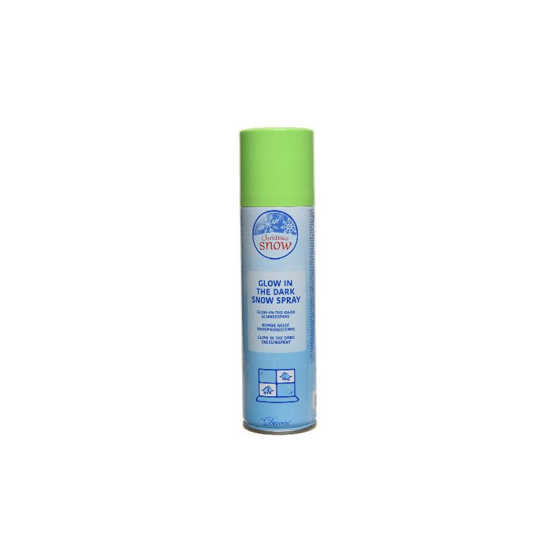 Bombe de neige blanche phosphorescente 150ml de Déco de Noël - Jardinerie Bordeaux et Libourne dans ⛄Neige