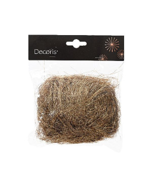 Cheveux d'ange brun noix de pecan deco noël de Déco de Noël - Jardinerie Bordeaux et Libourne dans 🎄Déco de sapin