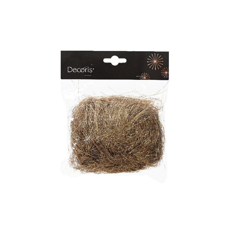 Cheveux d'ange brun noix de pecan deco noël de Déco de Noël - Jardinerie Bordeaux et Libourne dans 🎄Déco de sapin