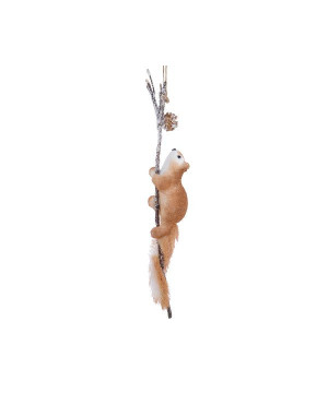 Ecureuil sur branche brun/brun mele h58cm de Déco de Noël - Jardinerie Bordeaux et Libourne dans 🎅Figurine de Noël