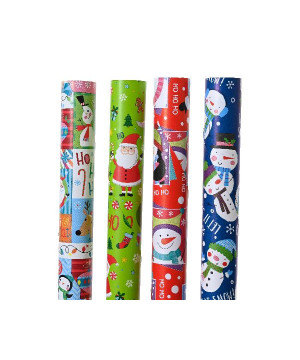 Papier cadeau de 3m 4ass deco noël de Déco de Noël - Jardinerie Bordeaux et Libourne dans Emballages pour Noël