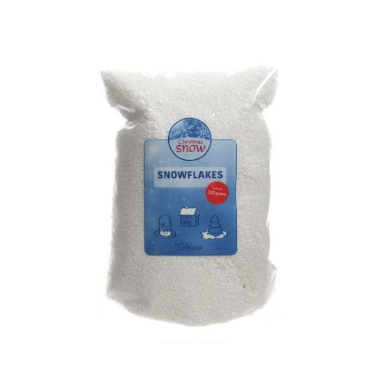 Flocon de neige blanc 200g deco noël de Déco de Noël - Jardinerie Bordeaux et Libourne dans ⛄Neige