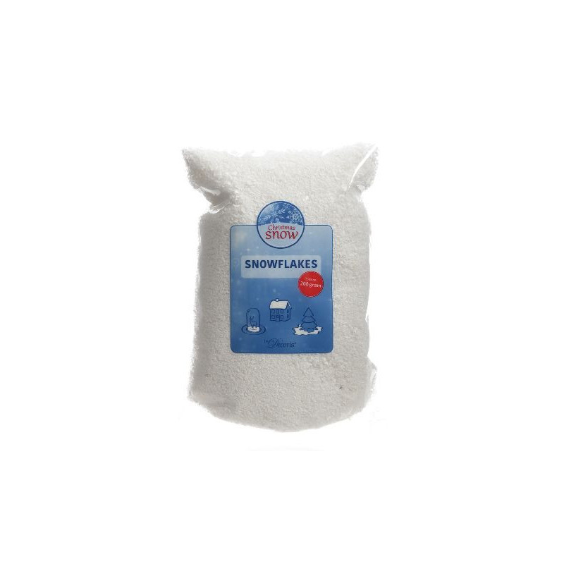 Flocon de neige blanc 200g deco noël de Déco de Noël - Jardinerie Bordeaux et Libourne dans ⛄Neige