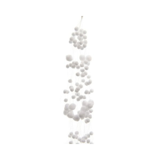 Guirlande boules de neige blanc deco noël de Déco de Noël - Jardinerie Bordeaux et Libourne dans Boule pour sapin de Noël