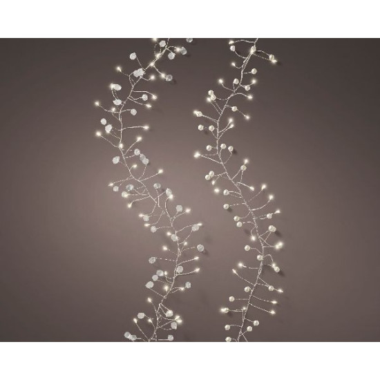 Micro led guirlande grappe fixe 100l argent de Déco de Noël - Jardinerie Bordeaux et Libourne dans 💡Guirlande et déco électrique