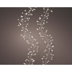 Micro led guirlande grappe fixe 100l argent de Déco de Noël - Jardinerie Bordeaux et Libourne dans 💡Guirlande et déco électrique
