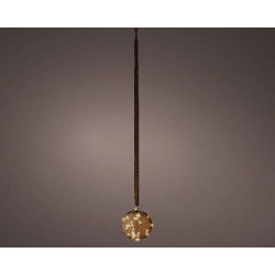 Boule avec microled 30l couleur blanc chaud de Déco de Noël - Jardinerie Bordeaux et Libourne dans 💡Guirlande et déco électrique