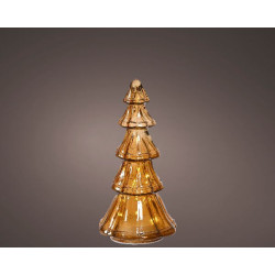 Sapin microled 15l coueleur marron/blanc de Déco de Noël - Jardinerie Bordeaux et Libourne dans 💡Guirlande et déco électrique