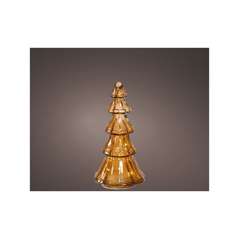 Sapin microled 15l coueleur marron/blanc de Déco de Noël - Jardinerie Bordeaux et Libourne dans 💡Guirlande et déco électrique