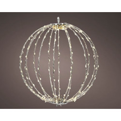 Boule microled d38 couleur blanc 240l de Déco de Noël - Jardinerie Bordeaux et Libourne dans 💡Guirlande et déco électrique