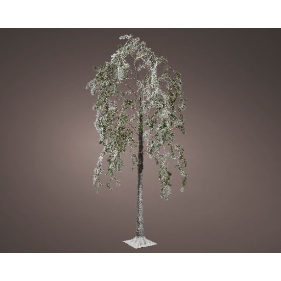 Sapin mircroled en pvc ext 150cm 360l blanc.c de Déco de Noël - Jardinerie Bordeaux et Libourne dans 💡Guirlande et déco élect...