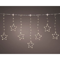 Rideau lumin 8 fonctions argent et blanc 156l de Déco de Noël - Jardinerie Bordeaux et Libourne dans 🎄Déco de sapin