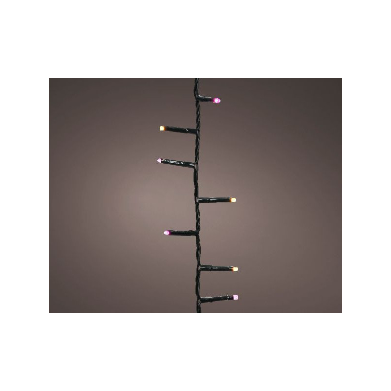Guirlande microled compact 500l rose/blanc de Déco de Noël - Jardinerie Bordeaux et Libourne dans 💡Guirlande et déco électrique