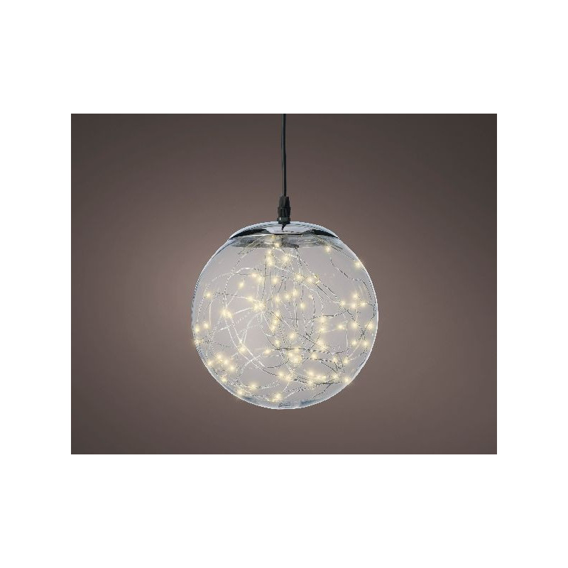 Boule microled d30 140l couleur blanc chaud de Déco de Noël - Jardinerie Bordeaux et Libourne dans 💡Guirlande et déco électrique