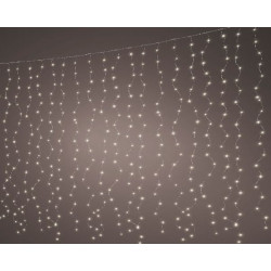 Rideau microled lumineux 100l blanc chaud de Déco de Noël - Jardinerie Bordeaux et Libourne dans 💡Guirlande et déco électrique