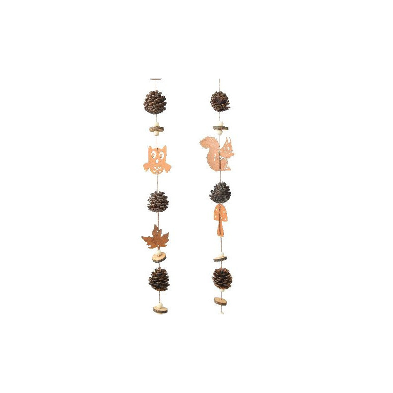 Guirlande en fer effet rouille 105cm deco noël de Déco de Noël - Jardinerie Bordeaux et Libourne dans Guirlande pour sapin de...