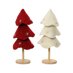 Sapin feutrine à pied 2col l16cm xi16cm xh38cm de Déco de Noël - Jardinerie Bordeaux et Libourne dans 🍽️Décoration de table d...