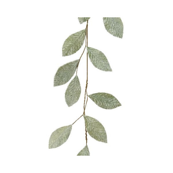 Guirlande polyester givre vert i.10cm x h.120cm de Déco de Noël - Jardinerie Bordeaux et Libourne dans Guirlande pour sapin d...