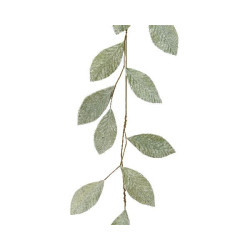 Guirlande polyester givre vert i.10cm x h.120cm de Déco de Noël - Jardinerie Bordeaux et Libourne dans Guirlande pour sapin d...
