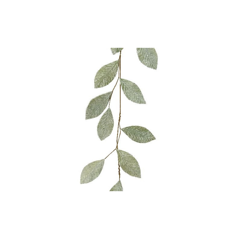 Guirlande polyester givre vert i.10cm x h.120cm de Déco de Noël - Jardinerie Bordeaux et Libourne dans Guirlande pour sapin d...