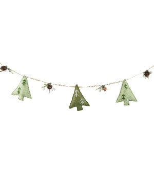 Guirlande avec pomme de pin et baies 130cm de Déco de Noël - Jardinerie Bordeaux et Libourne dans Guirlande pour sapin de Noël