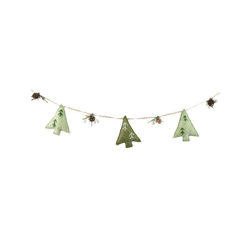 Guirlande avec pomme de pin et baies 130cm de Déco de Noël - Jardinerie Bordeaux et Libourne dans Guirlande pour sapin de Noël