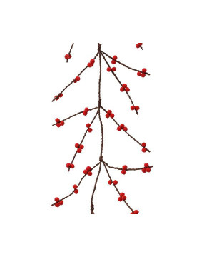 Guirlande avec baies rouge 115cm de Déco de Noël - Jardinerie Bordeaux et Libourne dans Guirlande pour sapin de Noël