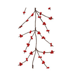 Guirlande avec baies rouge 115cm de Déco de Noël - Jardinerie Bordeaux et Libourne dans Guirlande pour sapin de Noël