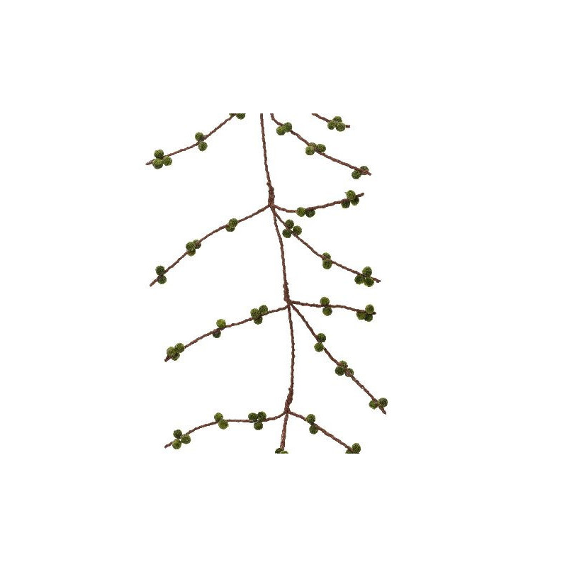 Guirlande en feutrine vert l.1cm x h.115cm de Déco de Noël - Jardinerie Bordeaux et Libourne dans Guirlande pour sapin de Noël