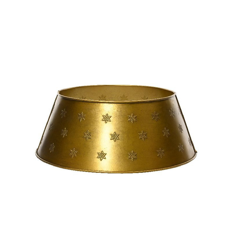 Cache-pied pr sapin fer or antique d57cmxh.25cm de Déco de Noël - Jardinerie Bordeaux et Libourne dans 🎄Déco de sapin