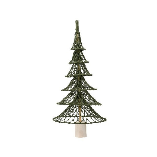 Sapin de coton polyester à pied vert h.110cm de Déco de Noël - Jardinerie Bordeaux et Libourne dans 🌲Sapin de Noël artificiel