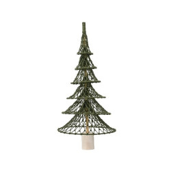 Sapin de coton polyester à pied vert h.110cm de Déco de Noël - Jardinerie Bordeaux et Libourne dans 🌲Sapin de Noël artificiel