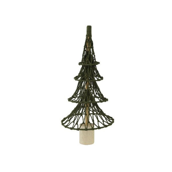 Sapin coton en polyester à pied vert 73cm noël de Déco de Noël - Jardinerie Bordeaux et Libourne dans 🌲Sapin de Noël artificiel