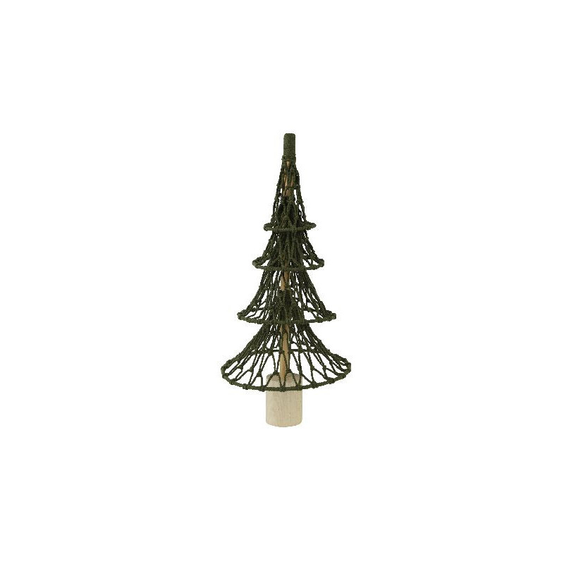 Sapin coton en polyester à pied vert 73cm noël de Déco de Noël - Jardinerie Bordeaux et Libourne dans 🌲Sapin de Noël artificiel
