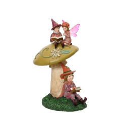 Elfe en polyresine champignon multi h.20cm noël de Déco de Noël - Jardinerie Bordeaux et Libourne dans 🎅Figurine de Noël