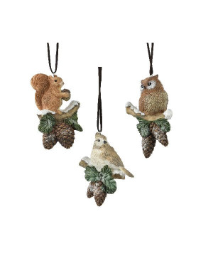 Animaux en polyresine couleur brun noël de Déco de Noël - Jardinerie Bordeaux et Libourne dans 🎄Déco de sapin