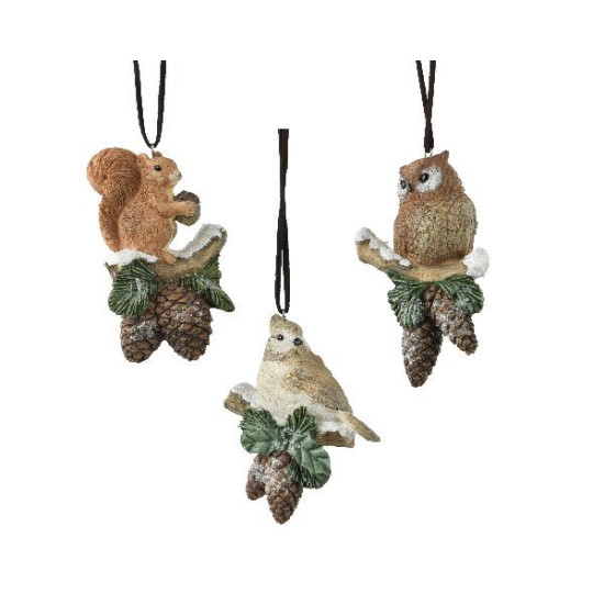 Animaux en polyresine couleur brun noël de Déco de Noël - Jardinerie Bordeaux et Libourne dans 🎄Déco de sapin