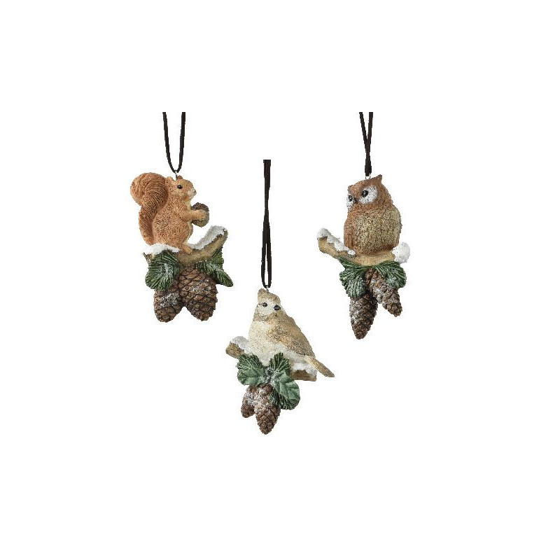 Animaux en polyresine couleur brun noël de Déco de Noël - Jardinerie Bordeaux et Libourne dans 🎄Déco de sapin