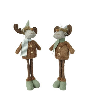Cerf en polyester cerf vert/couleur(s) 60cm de Déco de Noël - Jardinerie Bordeaux et Libourne dans 🎅Figurine de Noël