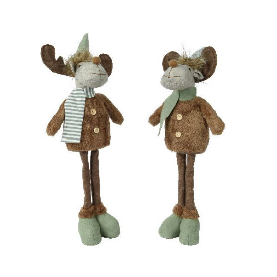 Cerf en polyester cerf vert/couleur(s) 60cm de Déco de Noël - Jardinerie Bordeaux et Libourne dans 🎅Figurine de Noël